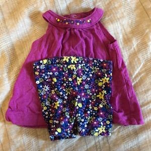 Tank top and bike short set